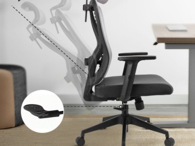 Silla de oficina Techancy MD4901 negra para computadora, asiento de tela, soporte lumbar curvo, Silla de oficina Techancy MD4901 negra para computadora, asiento de tela, soporte lumbar curvo,