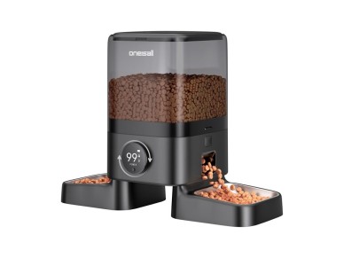 Dispensador de ração inteligente duplo 5L Oneisall PF10 Dispensador de ração inteligente duplo 5L Oneisall PF10
