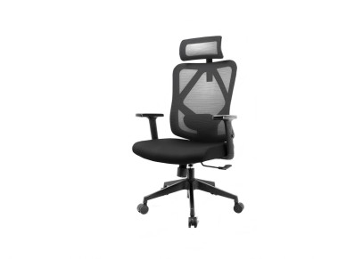 Techancy Black Computer Office Chair MD4901, Fabric Seat, Curved Lumbar Support, 3D Adjustable Angle Techancy Black Computer Office Chair MD4901, Fabric Seat, Curved Lumbar Support, 3D Adjustable Angle