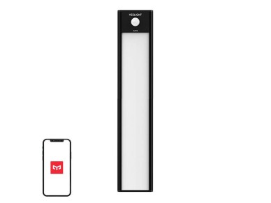 L�mpara de armario Yeelight negra de 20 cm y 2700 K