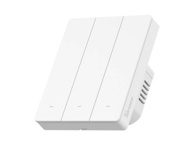 Interruptor de pared inteligente SONOFF M5-3C-80W WiFi Matter (3 canales, para marco)