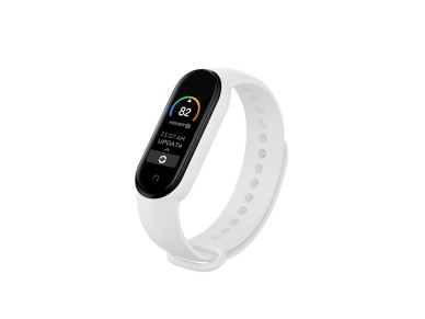 Techancy White Silicone Wristband KC2107, Compatible with Mi7 Smart Band, Made of Silicone, Soft and