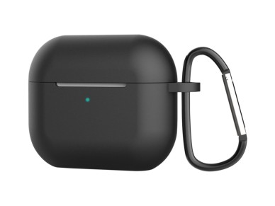 Techancy KC2114 Silicone Protective Earphone Case, Compatible with 3rd Generation AirPods, Black