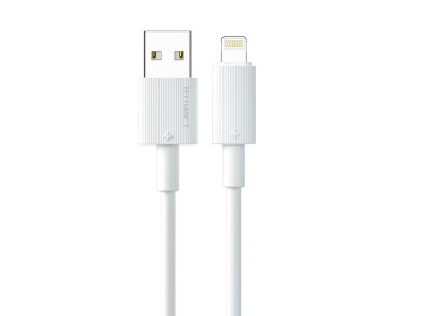Techancy Cabo De Dados Usb-Lightning Branco TB1768, Comprimento 1m Suporta Corrente De 3A E Transfer Techancy Cabo De Dados Usb-Lightning Branco TB1768, Comprimento 1m Suporta Corrente De 3A E Transfer