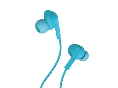 Auriculares con cable Techancy TD8022 azules, micr�fono integrado de 3,5 mm, compatibles con smartph