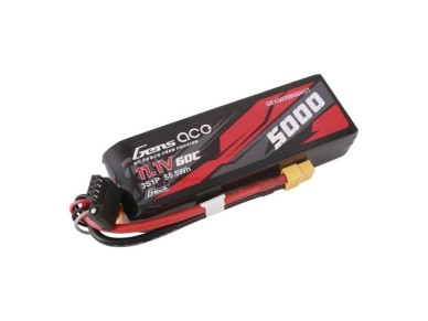 Bateria LiPo Gens ace G-Tech 5000mAh 11.1V 60C 3S1P de tamanho curto com conector XT60 Bateria LiPo Gens ace G-Tech 5000mAh 11.1V 60C 3S1P de tamanho curto com conector XT60
