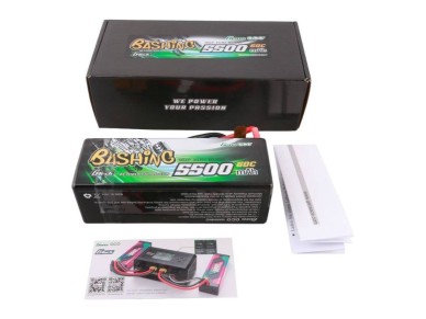 Gens ace G-Tech 5500mAh 4S1P 14.8V 60C HardCase RC car Lipo Battery