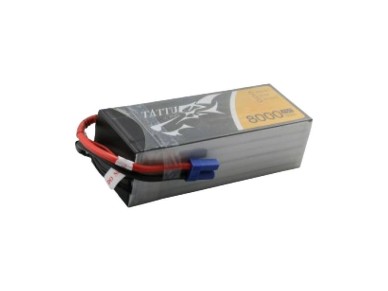 Tattu 8000mAh 22.2V 25C 6S1P Lipo Battery Pack with EC5 Tattu 8000mAh 22.2V 25C 6S1P Lipo Battery Pack with EC5