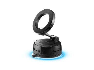 Soporte para coche Spigen MFT36 MagSafe para salpicadero/parabrisas - Negro