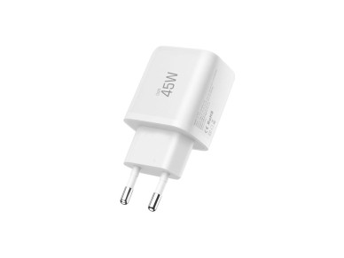 Cargador de pared Tech-Protect NCA45W-GAN de 2 puertos USB-C/USB-A de 45 W - Blanco Cargador de pared Tech-Protect NCA45W-GAN de 2 puertos USB-C/USB-A de 45 W - Blanco
