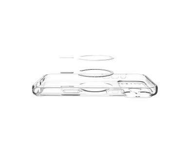 Funda Spigen Ultra Hybrid MagSafe para iPhone 17 Pro - Naranja transparente