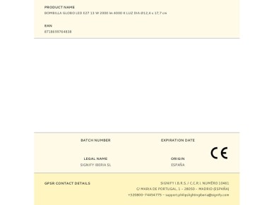 Led globe bulb e27 13w 2000lm 4000k daylight ø12.4x17.7cm philips Led globe bulb e27 13w 2000lm 4000k daylight ø12.4x17.7cm philips