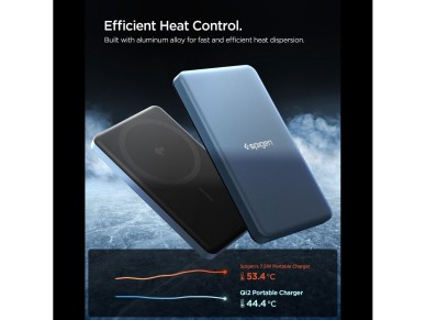 Spigen EA2205MQ Essential MagSafe 5000MAH 22.5W QI2 Power Bank - Navy Blue Spigen EA2205MQ Essential MagSafe 5000MAH 22.5W QI2 Power Bank - Navy Blue