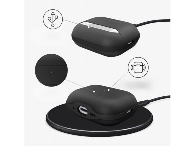 Capa Tech-Protect NaturalFit para AirPods Pro 3 - Preta