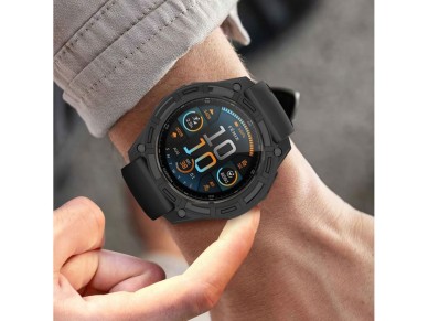 Capa protetora Tech-Protect Defense Air para Garmin Fenix ??8 51mm - Preta