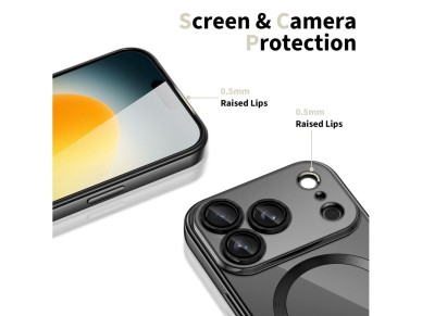 Tech-Protect MagFlex MagSafe Case for iPhone 17 Pro Max - Clear Black Tech-Protect MagFlex MagSafe Case for iPhone 17 Pro Max - Clear Black