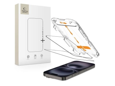 Tech-Protect Quick Set+ Tempered Glass 2-pack for iPhone 15 / 16 Tech-Protect Quick Set+ Tempered Glass 2-pack for iPhone 15 / 16