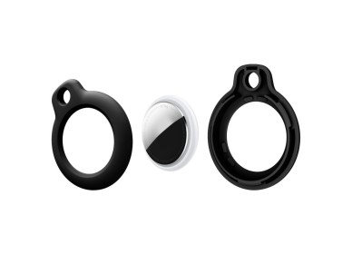 Capa Tech-Protect Rough para Apple AirTag (pacote com 2) - preta