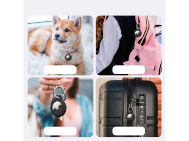 Capa Tech-Protect Rough para Apple AirTag (pacote com 2) - preta