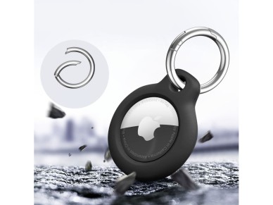 Capa Tech-Protect Rough para Apple AirTag (pacote com 2) - preta