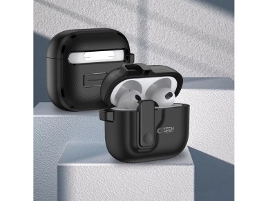 Funda Tech-Protect Slim Hook para AirPods 4 - Negra Funda Tech-Protect Slim Hook para AirPods 4 - Negra
