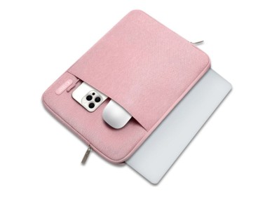 Capa protetora Tech-Protect para laptop de 13 a 14 polegadas - Rosa