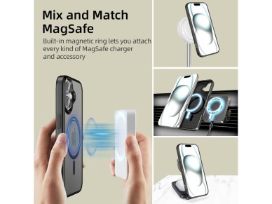 Capa Tech-Protect MagMat MagSafe para iPhone 16 - Preta