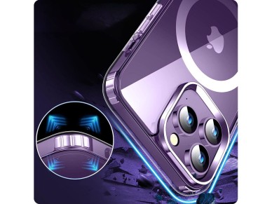 Capa Tech-Protect FlexAir Hybrid MagSafe para iPhone 15 - Transparente