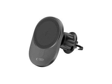Tech-Protect MM15W-V1 Car Phone Holder with MagSafe 15W Inductive Charger for Air Vent - Black