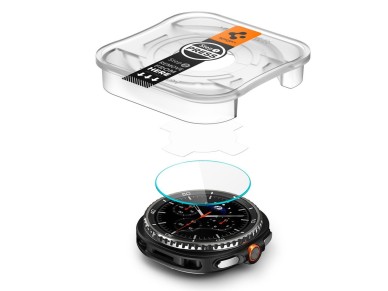 Protector de pantalla de cristal templado Spigen Glas.TR �Ez-Fit� para Samsung Galaxy Watch 8 de 46 