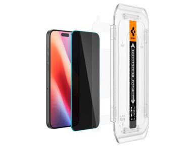 Protector de pantalla de vidrio templado Spigen Glas.tR EZ Fit Privacy para iPhone 16 Pro / 17 / 17 