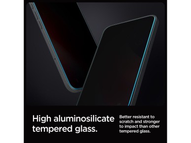 Protector de pantalla de vidrio templado Spigen Glas.tR EZ Fit Privacy para iPhone 16 Pro / 17 / 17 