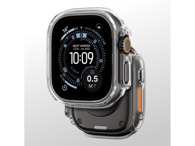 Capa protetora minimalista AmazingThing para Apple Watch Ultra 3 49mm - Transparente Capa protetora minimalista AmazingThing para Apple Watch Ultra 3 49mm - Transparente