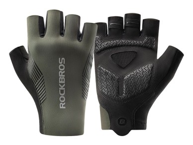 Guantes de ciclismo Rockbros primavera/verano/otoño, dedos cortos, talla: XXL - verde Guantes de ciclismo Rockbros primavera/verano/otoño, dedos cortos, talla: XXL - verde