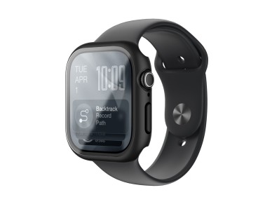 Protetor de tela de vidro AmazingThing Radix com capa para Apple Watch Series 11 46mm - Preto