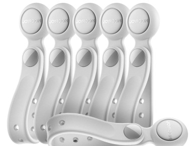 Diadema organizadora de cables de silicona Joyroom JR-ZS422 con im�n, juego de 6 unidades - Blanco