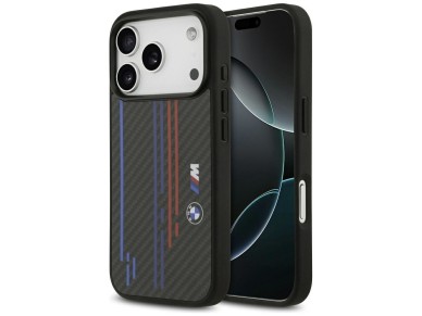BMW M Kevlar Lines & Logo MagSafe Case for iPhone 17 Pro - Black BMW M Kevlar Lines & Logo MagSafe Case for iPhone 17 Pro - Black