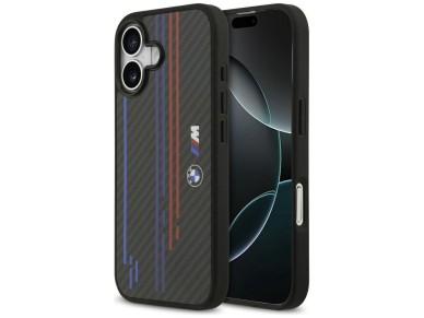 BMW M Kevlar Lines & Logo MagSafe Case for iPhone 17 - Black BMW M Kevlar Lines & Logo MagSafe Case for iPhone 17 - Black