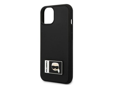 Karl Lagerfeld KLHCP13S3DKPK iPhone 13 mini 5,4 "black / black hardcase Ikonik Patch Karl Lagerfeld KLHCP13S3DKPK iPhone 13 mini 5,4 "black / black hardcase Ikonik Patch