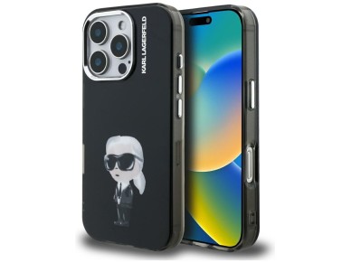 Karl Lagerfeld IML Aquarelle Karl & Logo MagSafe Case for iPhone 16 Pro - Black Karl Lagerfeld IML Aquarelle Karl & Logo MagSafe Case for iPhone 16 Pro - Black