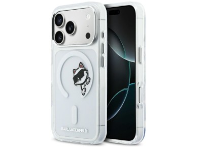 Karl Lagerfeld IML Peekaboo MagSafe Case for iPhone 17 Pro - Clear