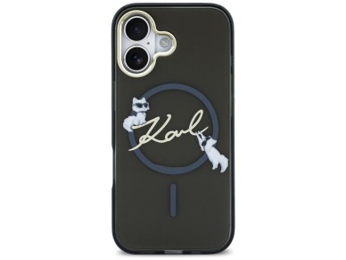 Karl Lagerfeld IML Choupettes Karl Script Logo MagSafe iPhone Air Case - Black Karl Lagerfeld IML Choupettes Karl Script Logo MagSafe iPhone Air Case - Black