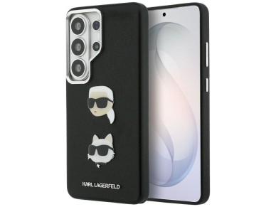 Karl Lagerfeld Saffiano Double Heads Metal Case for Samsung Galaxy S26 Ultra - Black Karl Lagerfeld Saffiano Double Heads Metal Case for Samsung Galaxy S26 Ultra - Black
