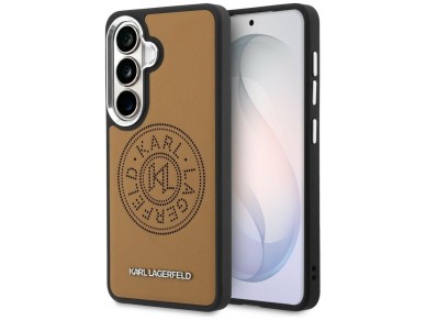Karl Lagerfeld Perforated KL MagSafe Case for Samsung Galaxy S26 - Brown Karl Lagerfeld Perforated KL MagSafe Case for Samsung Galaxy S26 - Brown