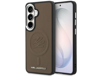 Karl Lagerfeld Embossed Ring Initials MagSafe Case for Samsung Galaxy S26+ - Brown Karl Lagerfeld Embossed Ring Initials MagSafe Case for Samsung Galaxy S26+ - Brown
