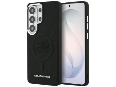 Karl Lagerfeld Embossed Ring Initials MagSafe Case for Samsung Galaxy S26 Ultra - Black Karl Lagerfeld Embossed Ring Initials MagSafe Case for Samsung Galaxy S26 Ultra - Black