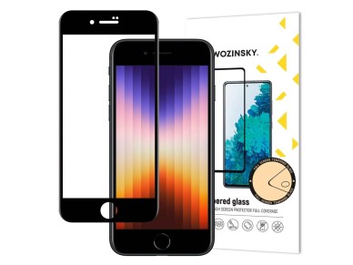 Wozinsky Super Durable Full Glue Tempered Glass Full Screen with Frame Case Friendly iPhone SE 2022 Wozinsky Super Durable Full Glue Tempered Glass Full Screen with Frame Case Friendly iPhone SE 2022