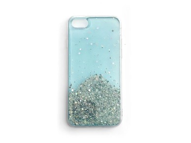 Funda brillante con purpurina de estrella Wozinsky para Samsung Galaxy A30 azul Funda brillante con purpurina de estrella Wozinsky para Samsung Galaxy A30 azul