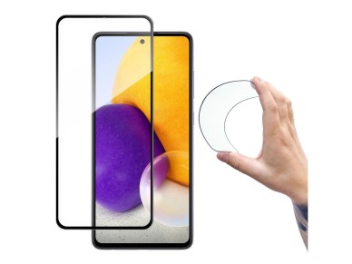 Wozinsky Full Cover Flexi Nano Glass Hybrid Screen Protector with frame for Samsung Galaxy A72 4G bl Wozinsky Full Cover Flexi Nano Glass Hybrid Screen Protector with frame for Samsung Galaxy A72 4G bl