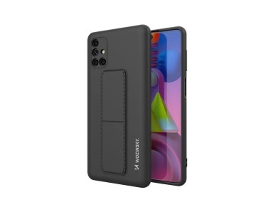 Wozinsky Kickstand Case silicone case with stand for Samsung Galaxy M51 black Wozinsky Kickstand Case silicone case with stand for Samsung Galaxy M51 black
